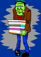 Frank with books